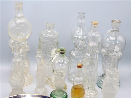 Collection of figural and other bottles(-)